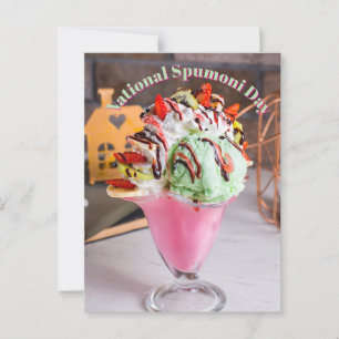 National Spumoni Day Postcard
