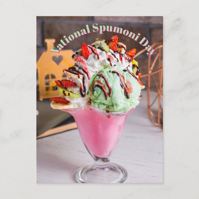 National Spumoni Day Postcard (Front)