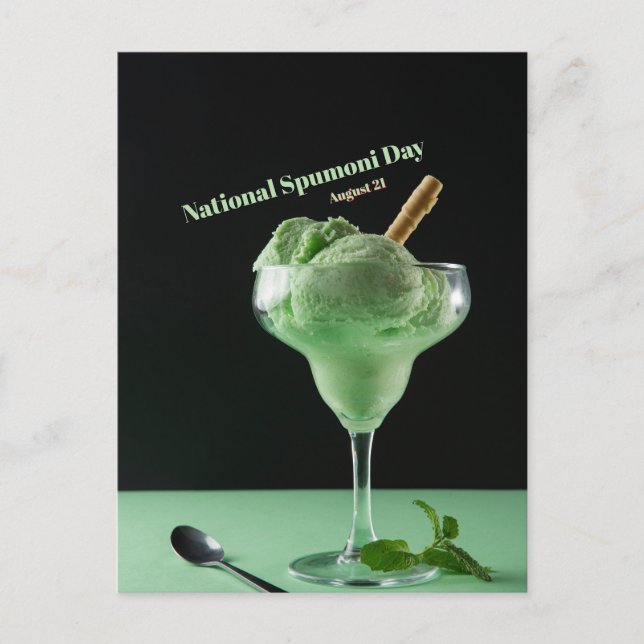 National Spumoni Day Postcard (Front)