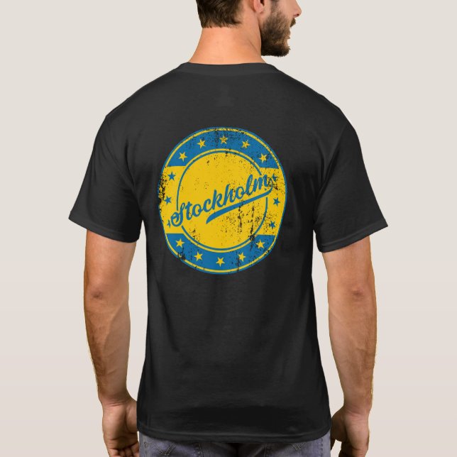 National - Stockholm Sverige | Sweden T-Shirt (Back)
