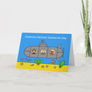 National Submarine Day April 11th Card