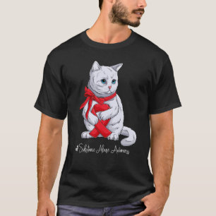 National Substance Abuse Awareness Month Red Ribbo T-Shirt