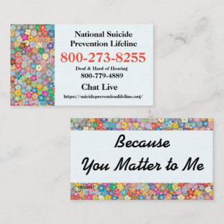 National Suicide Lifeline # Business Card