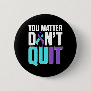 National Suicide Prevention Awareness Month Warrio 6 Cm Round Badge