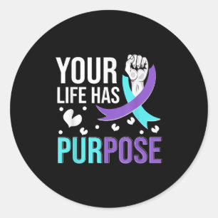 National Suicide Prevention Awareness Month Warrio Classic Round Sticker
