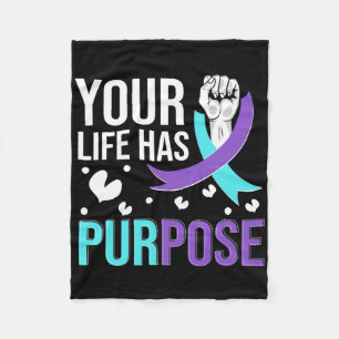 National Suicide Prevention Awareness Month Warrio Fleece Blanket