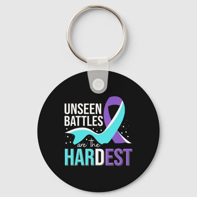 National Suicide Prevention Awareness Month Warrio Key Ring (Front)