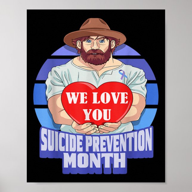 National Suicide Prevention Month Concerned Dad Lo Poster (Front)