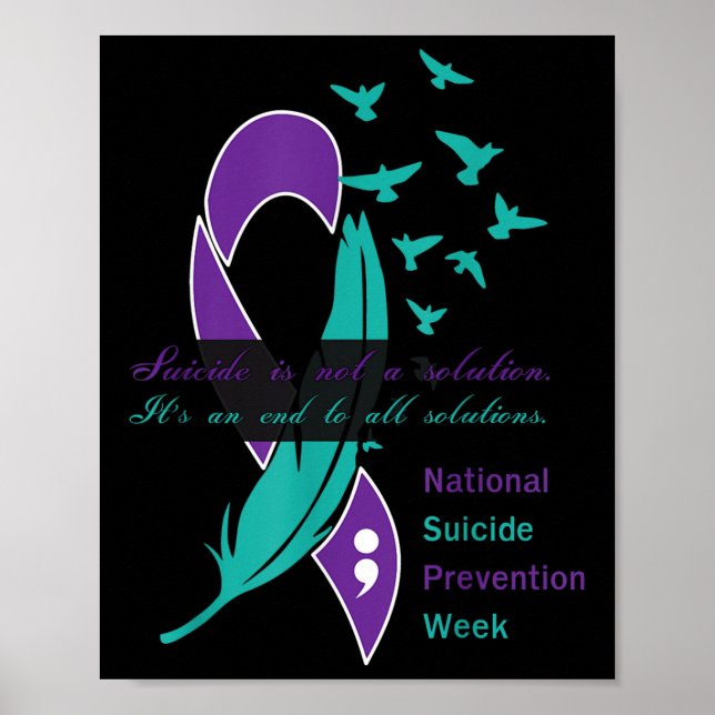 National Suicide Prevention Week Quote  Poster (Front)