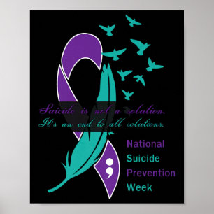 National Suicide Prevention Week Quote Premium Poster