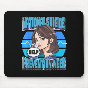 National Suicide Prevention Week Support Mental He Mouse Pad