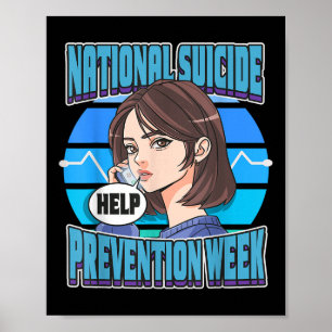 National Suicide Prevention Week Support Mental He Poster
