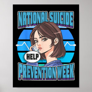 National Suicide Prevention Week Suprt Mental Heal Poster