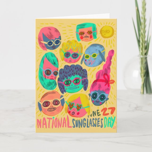 National Sunglasses Day June 27 Card (Front)