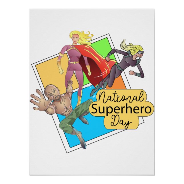 National Superhero Day Sign (Front)