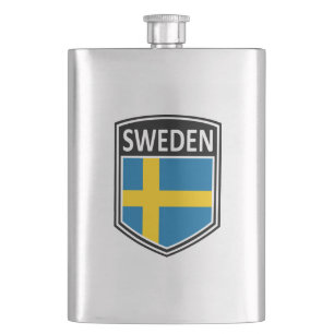 National - Sweden Hip Flask