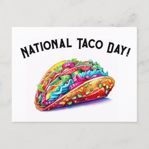 National Taco Day Holiday Postcard