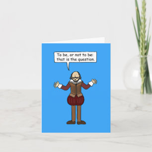 National Talk Like Shakespeare Day April 23rd Card
