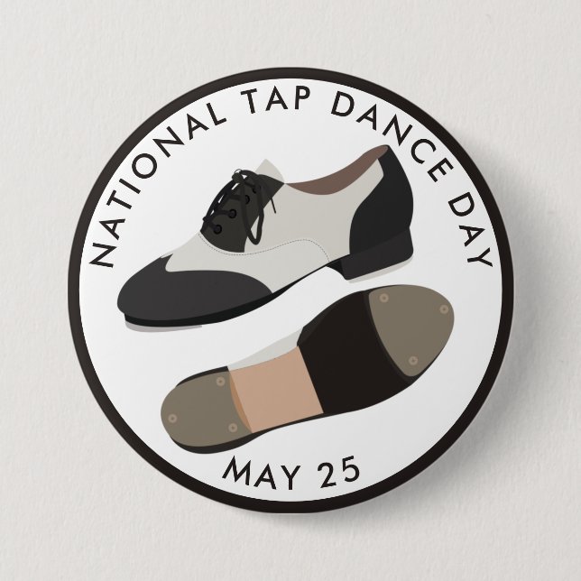 National Tap Dance Day 7.5 Cm Round Badge (Front)