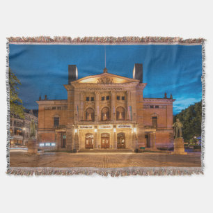National Theatre Oslo Throw Blanket