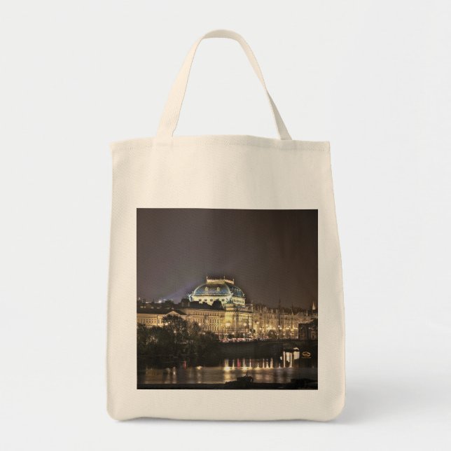 National Theatre Prague Night Tote Bag (Front)
