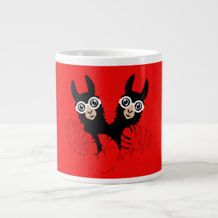 National Twin Day Llama Alpaca December 18 Large Coffee Mug