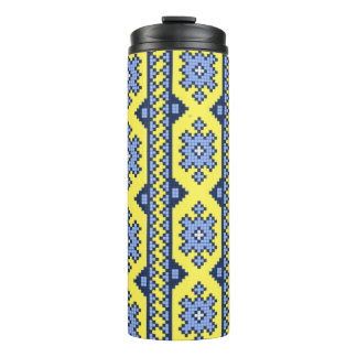 national Ukrainian embroidery ornaments Thermal Tumbler