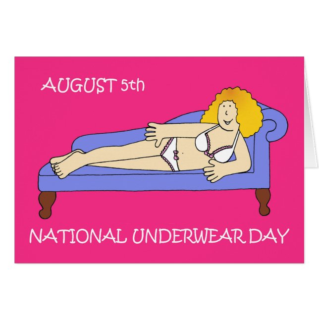 National Underwear Day  August 5th (Front Horizontal)