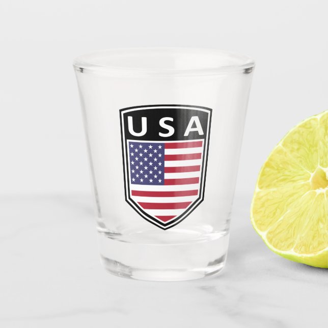 National - USA Shot Glass (Front)