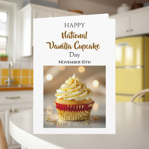 National Vanilla Cupcake Day   November 10th Card