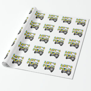 National Video Games Day - Let's Play! Wrapping Paper