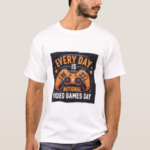 National Video Games Day: Play, Laugh, and Share! T-Shirt