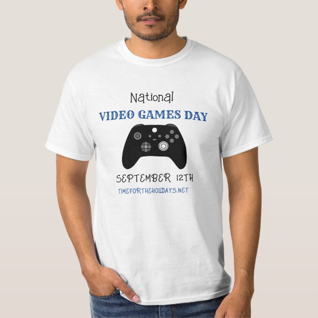 National Video Games Day September 12th   T-Shirt (Front)