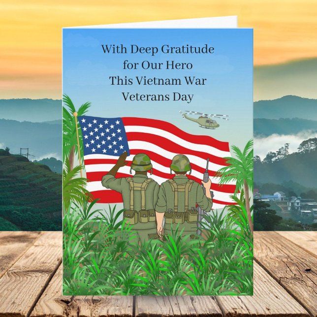 National Vietnam War Veterans Day Soldiers  Card (Creator Uploaded)