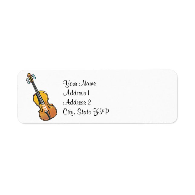 National Violin Day Address Labels (Front)