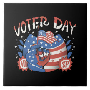 National Voter Registration Day Ceramic Tile