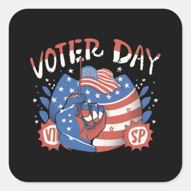 National Voter Registration Day Square Sticker (Front)