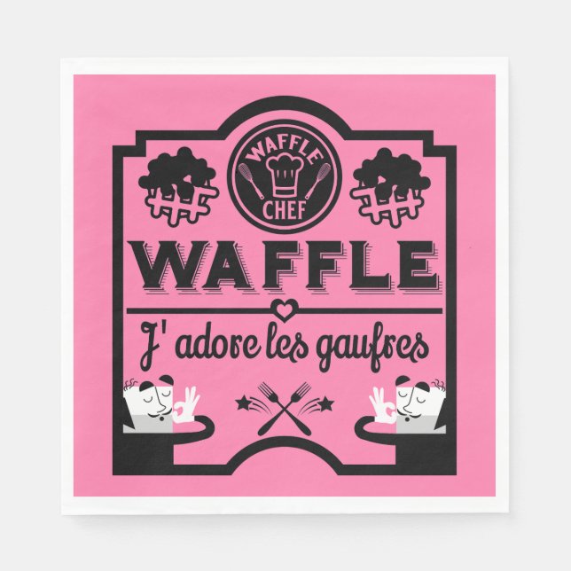 National Waffle Day Napkin (Front)
