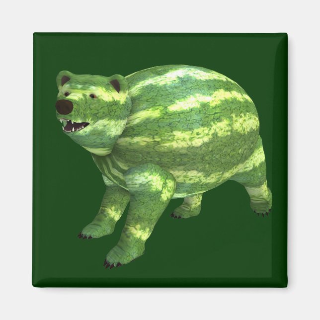 National Watermelon Day Bear Magnet (Front)