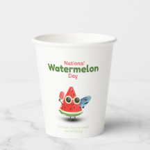 National Watermelon Day Cute Summer Art