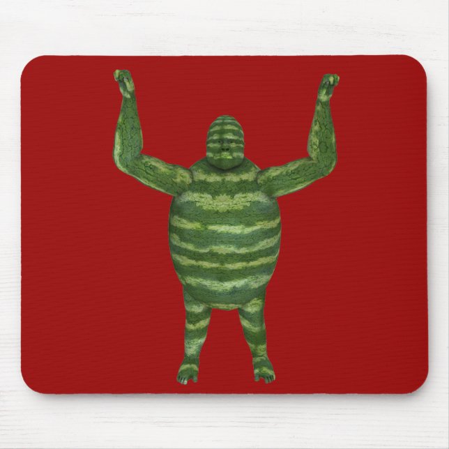 National Watermelon Day Gorilla Mouse Pad (Front)