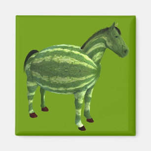 National Watermelon Day Horse Magnet