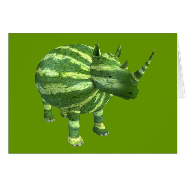 National Watermelon Day Rhinoceros (Front Horizontal)