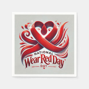 National Wear Red Day Napkin