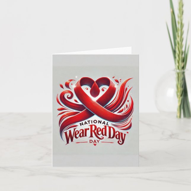 National Wear Red Day Thank You Card (Front)