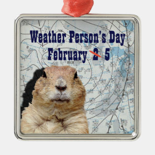 National Weather Person’s Day February 5 Metal Ornament