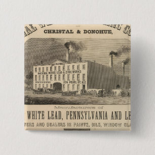 National White Lead and Zinc Company 15 Cm Square Badge