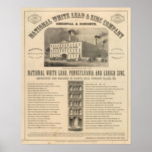 National White Lead and Zinc Company Poster