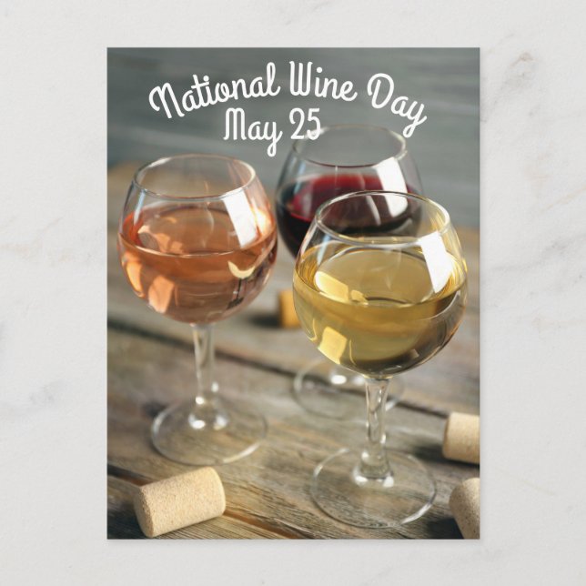 National Wine Day Postcard (Front)
