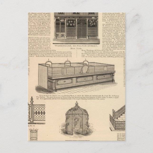 National Wire and Lantern Works, Howard and Morse Postcard (Front)